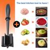 4/1PCS Meat Chopper Masher for Ground Beef and Hamburger Meat, Heat Resistant Curved Blades Ground Beef Smasher Potato Masher