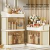 Large Capacity with Transparent Door 45325 Layer Multi Compartments Bedroom Desktop Cosmetic Organizer Cosmetics Display
