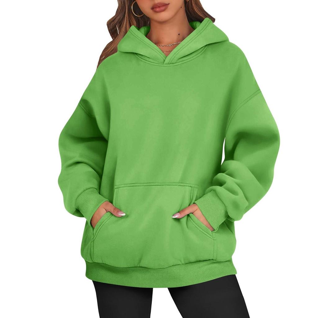 Женские толстовки большого размера, флисовые толстовки, рубашки с длинными рукавами, пуловер, осенняя одежда с карманом