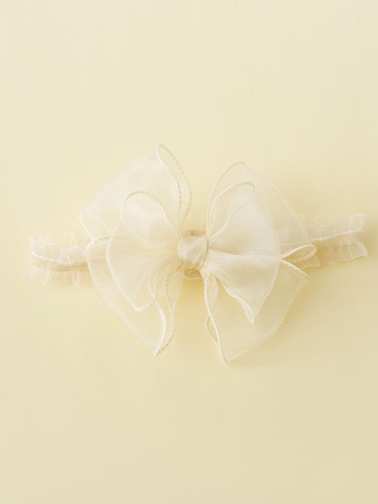 2 Pieces/Set Toddler Lace Bows Elastic Headband and Anti-Slip Cotton Socks, Newborn Baby Girls Socks Hairband Set Infant Headwear