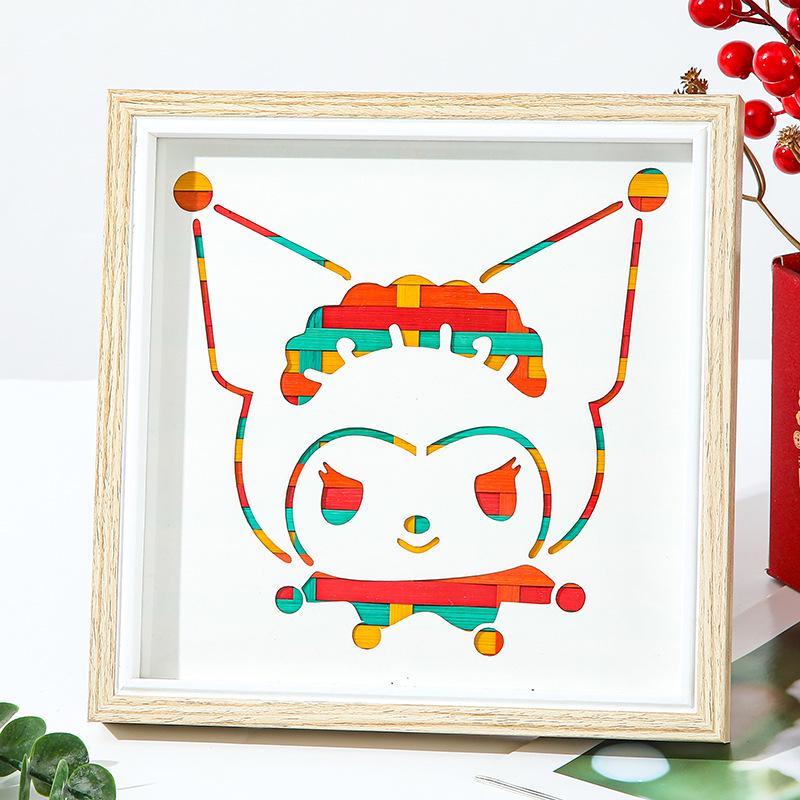 DIY Bamboo Weaving Kit: Intangible Cultural Heritage Craft for Kids & Parent-Child Activity, Perfect As a New Year's Day Photo Frame Gift.