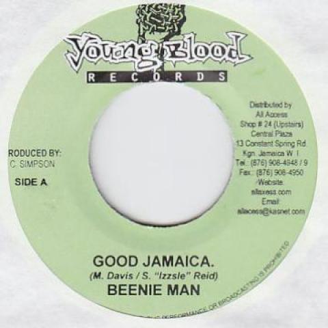 7inch Record BEENIE MAN / BRIGGY BENZ, SUGAR SLI - Good Jamaica / Around The World Young Blood 2005 Jamaica Reggae, Ska & Dub