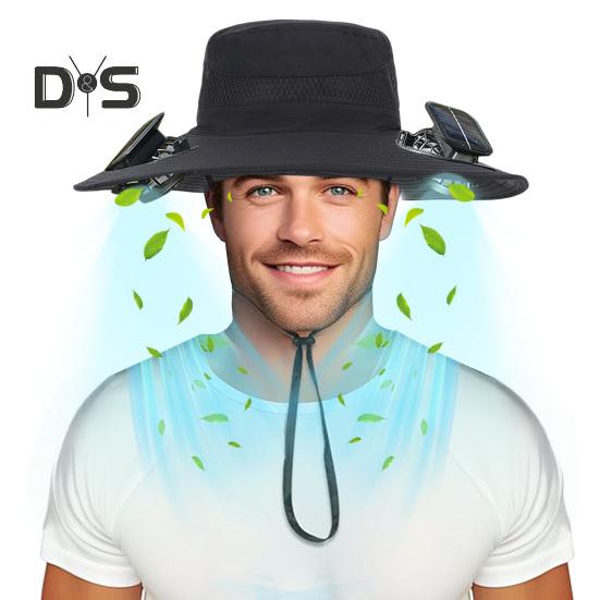 Солнечная шляпа-веер с широкими полями, двухрежимные вентиляторы, аккумулятор 800 мАч, шляпа для рыбалки на открытом воздухе, для пеших прогулок, езды на велосипеде, рыбалки