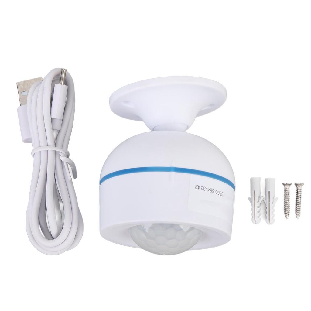 Infrared Motion Sensor Adjustable Sensitivity Temperature Monitoring Infrared Detector for Indoor