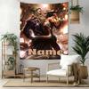 Warnermedia Custom Your Name Wall Decor Tapestry Art For Pet Memorial Birthdaywedding Party Backdrop Family Gift