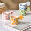 Fruit Ceramic Cup Creative Mug Design Niche Coffee Cup Lacquer Cute Juice Cup High Value Household Use