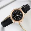 Fashion Soft Leather Strap Student Wristwatch Elegant Round Dial Wrist Watch Adjustable Quartz Clock For Men and Women