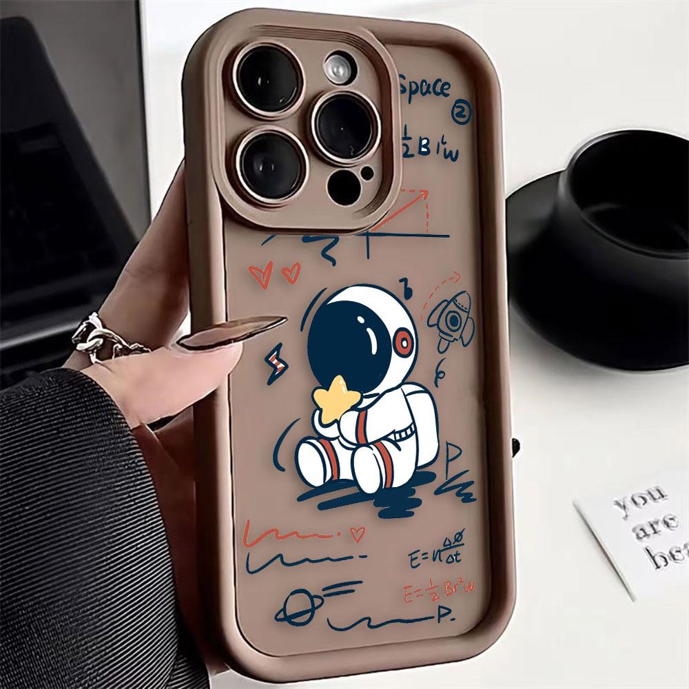 Cartoon Astronaut Space Phone Case For Realme C85 C83 C75 C71 C67 C65 C63 C55 C53 C35 C33 C31 C30 C21 C20 NOTE 80 GT 3 6 Case