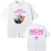 Rapper Nicki Minaj Pink Friday 2 Airbrush T-shirt Men's Vintage Causal Tshirt Men Women Hip Hop Oversized Short Sleeve T Shirts