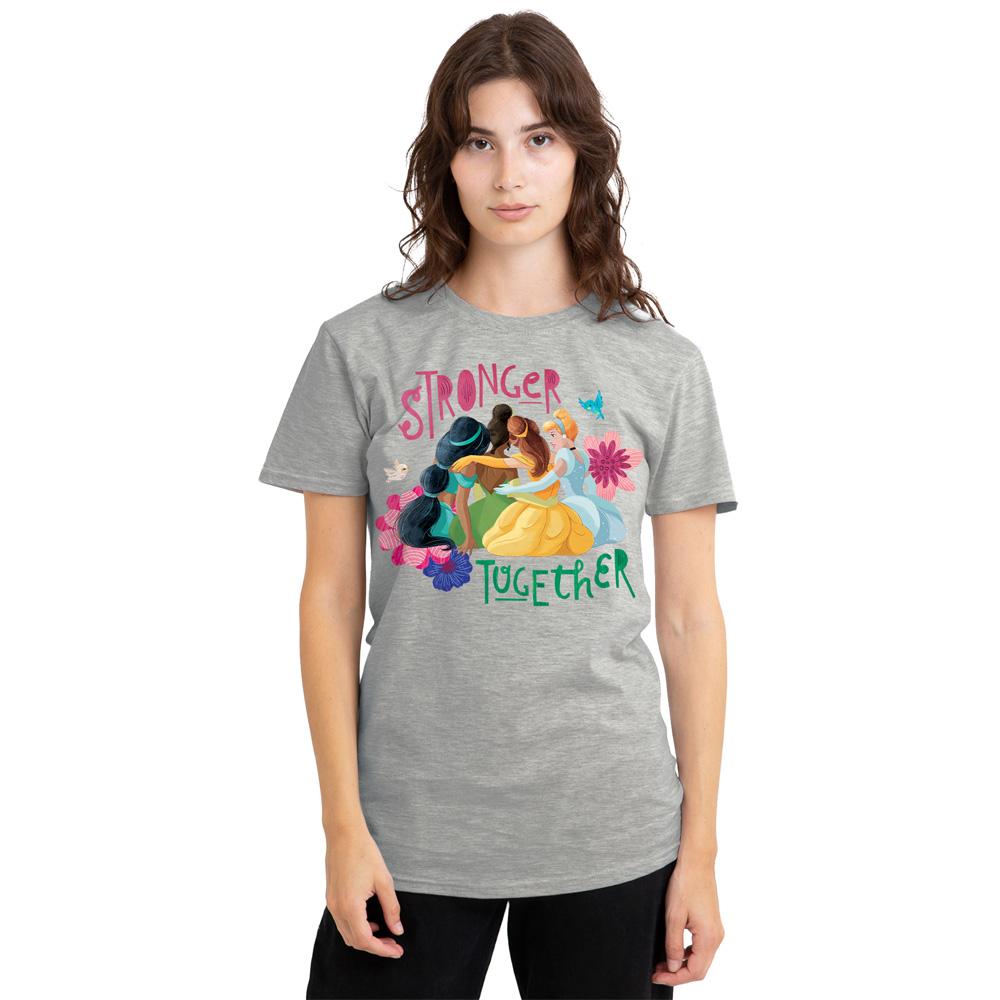 Disney Princess Womens/Ladies Jasmine, Tiana And Belle Heather T-Shirt