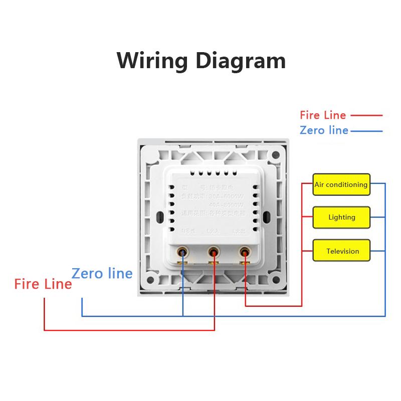 Белый гостиничный номер универсальный 40A карта энергосбережения выключатель электрический энергосберегающий настенный выключатель дверная карта
