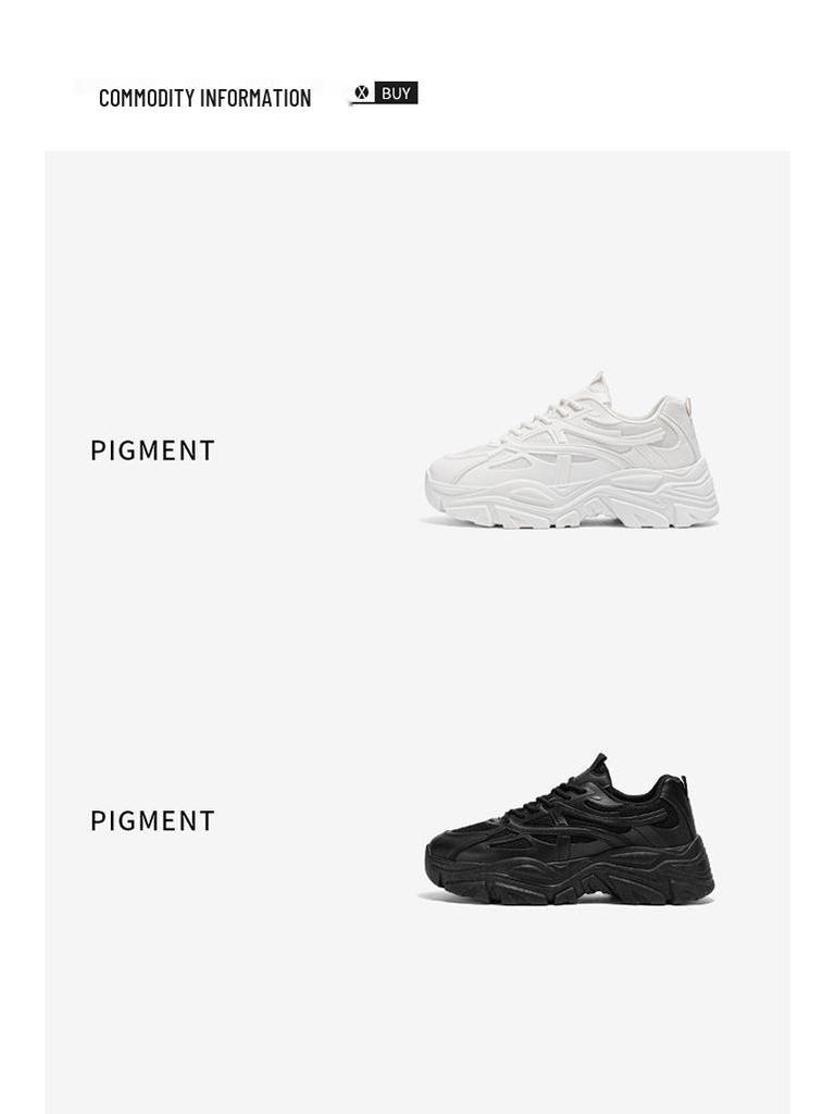 Весенние мужские дышащие белые сетчатые кроссовки - Модные повседневные кроссовки на толстой подошве для папы