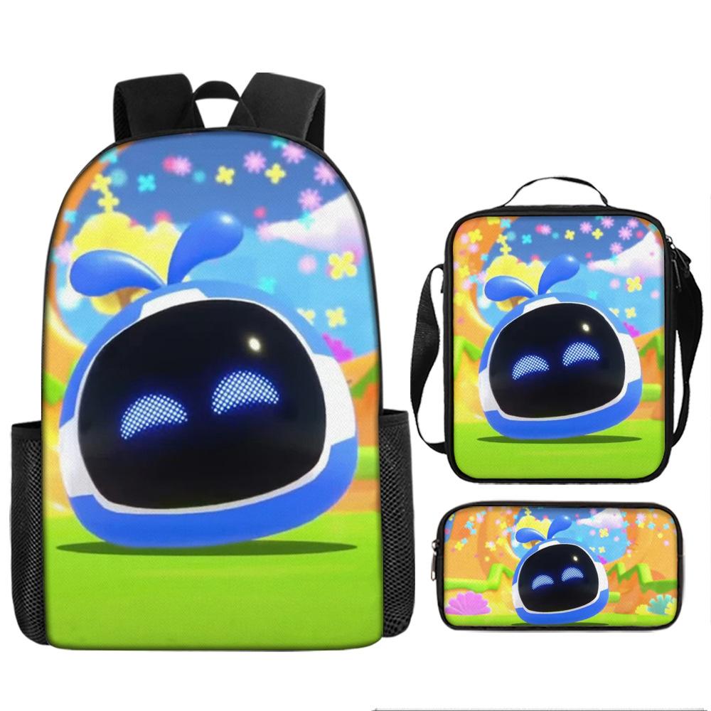 Космический рюкзак с роботом, школьный рюкзак для учеников средней и начальной школы, набор из 3 предметов с пеналом