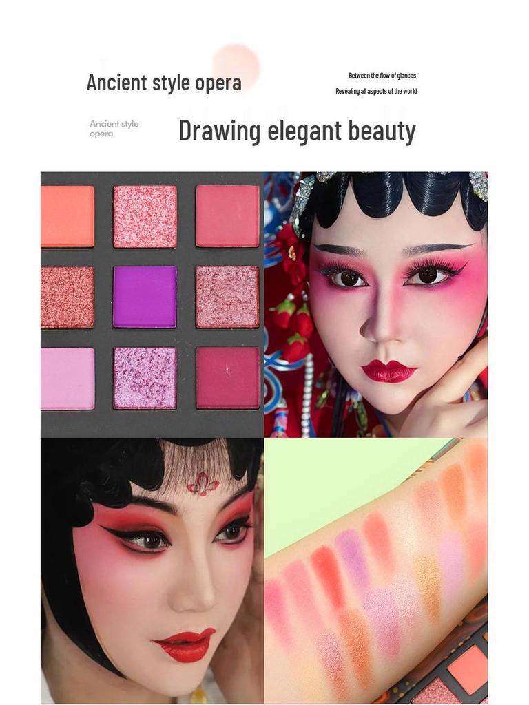 HDKT TikTok Hot 36-Color All-in-One Eyeshadow Palette: Shimmer, Highlight, Matte, Smoky Finishes, European & American Style.