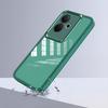 Silicone Case for Oppo Reno 11F 5G, with Camera Protection, Transparent/Green