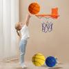 Mini Indoor Basketballs Hoop Kids Small Basketballs Hoop Wall Mount Dunks Rims Hanging Boards with Mini Basketball Kits
