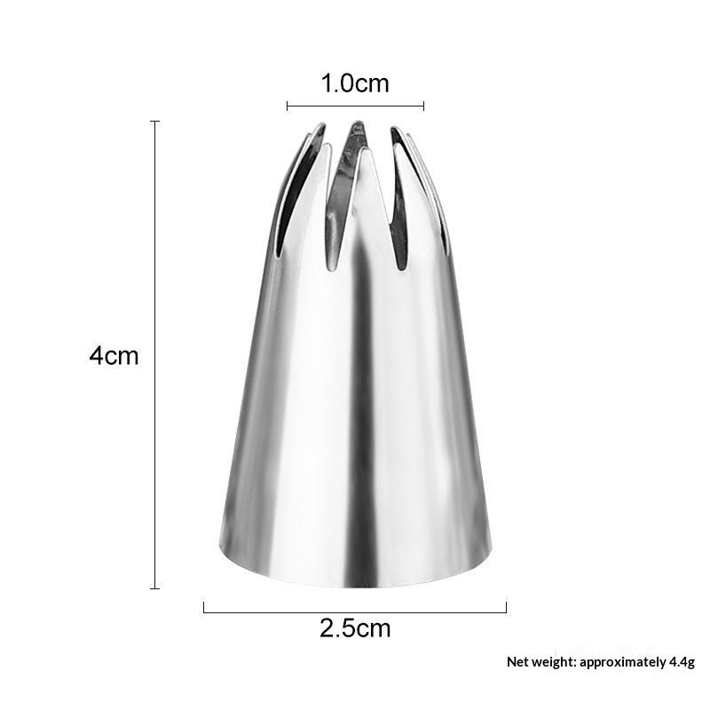 2D Pastry Nozzle Stainless Steel Icing Piping Tips Reusable Cake Decorating Set for Home Baking Cupcake Dessert DIY