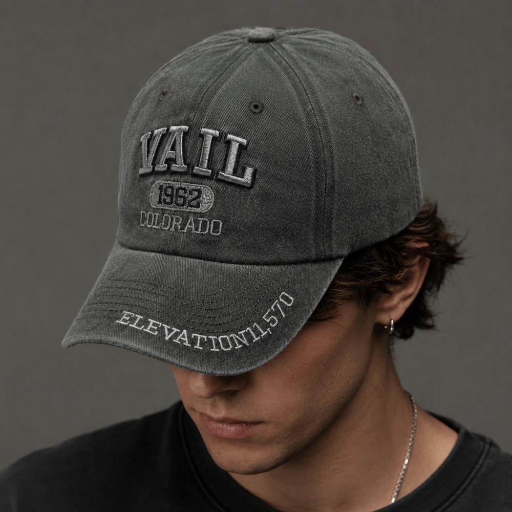Colorado 1962 VAIL Embroidered Baseball Cap Washed Cotton Sun Hat For Man Women Unisex
