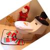New Cute Christmas Toilet Seat Covers Creative Santa Claus Bathroom Mat Xmas Supplies for Home New Year Navidad Gift Decor