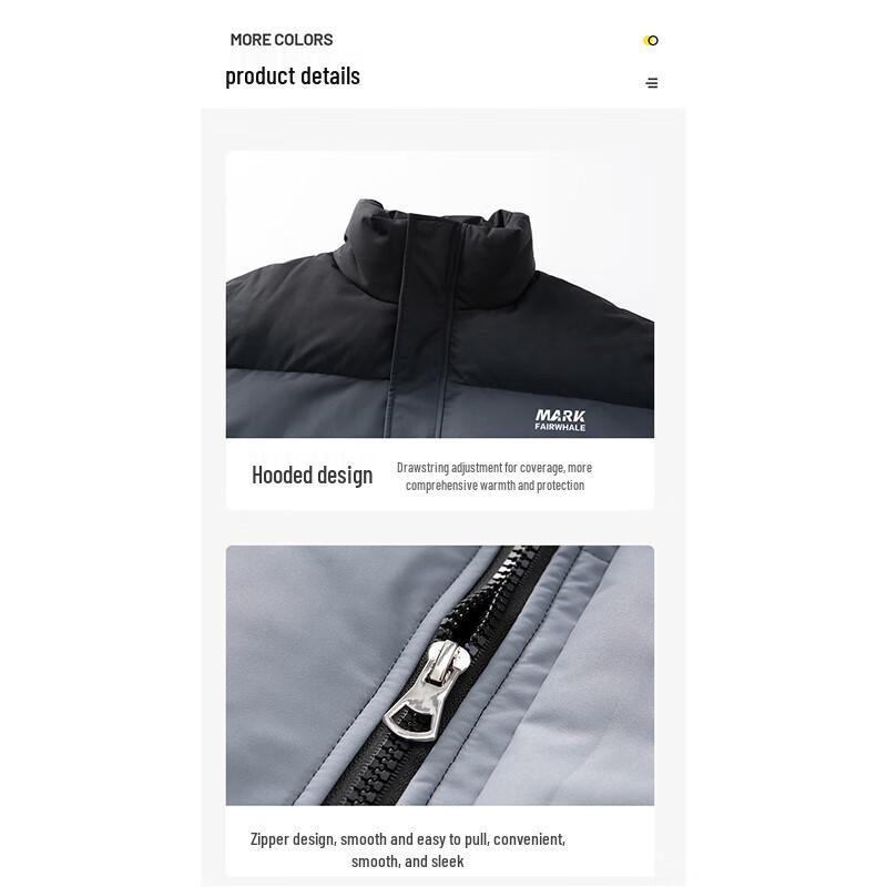 Mark Fairwhale Men's Stand-up Collar Puffer Jacket