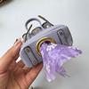 Mini Bag Style Dog Poop Bag Holder Leather Pet Waste Bag Dispenser With Keyring Portable Cute Puppy Poop Bag Carrier, Fashi