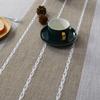 Ins Style Cotton Linen Tablecloth Embroidery Tassel Table Cloth Plaid Stitching High-Grade Coffee Table Cloth Non-Slip Tablecloth
