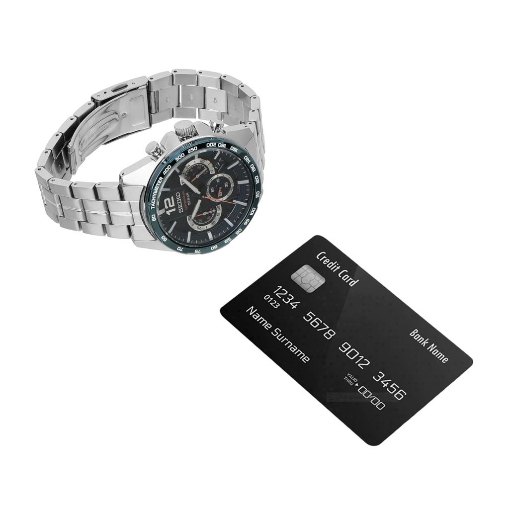 [SEIKO] Часы SEIKO Аналоговые Кварцевые Синий Циферблат SSB345P1 Хронограф Аналоговые Кварцевые Темно-синий Циферблат Мужские