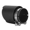 Насадка на выхлопную трубу из углеволокна, вход 80 мм, выход 101 мм, прямая, матовая, подходит для Mazda CX5 CX4(Матовый черный