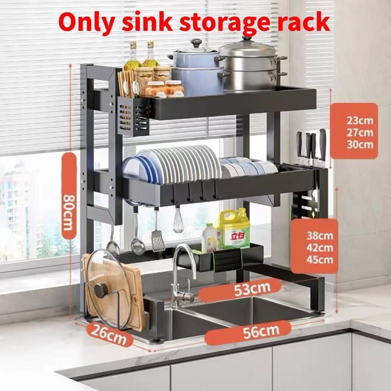 Настенная сушилка для посуды на кухонную столешницу с функцией слива и хранения