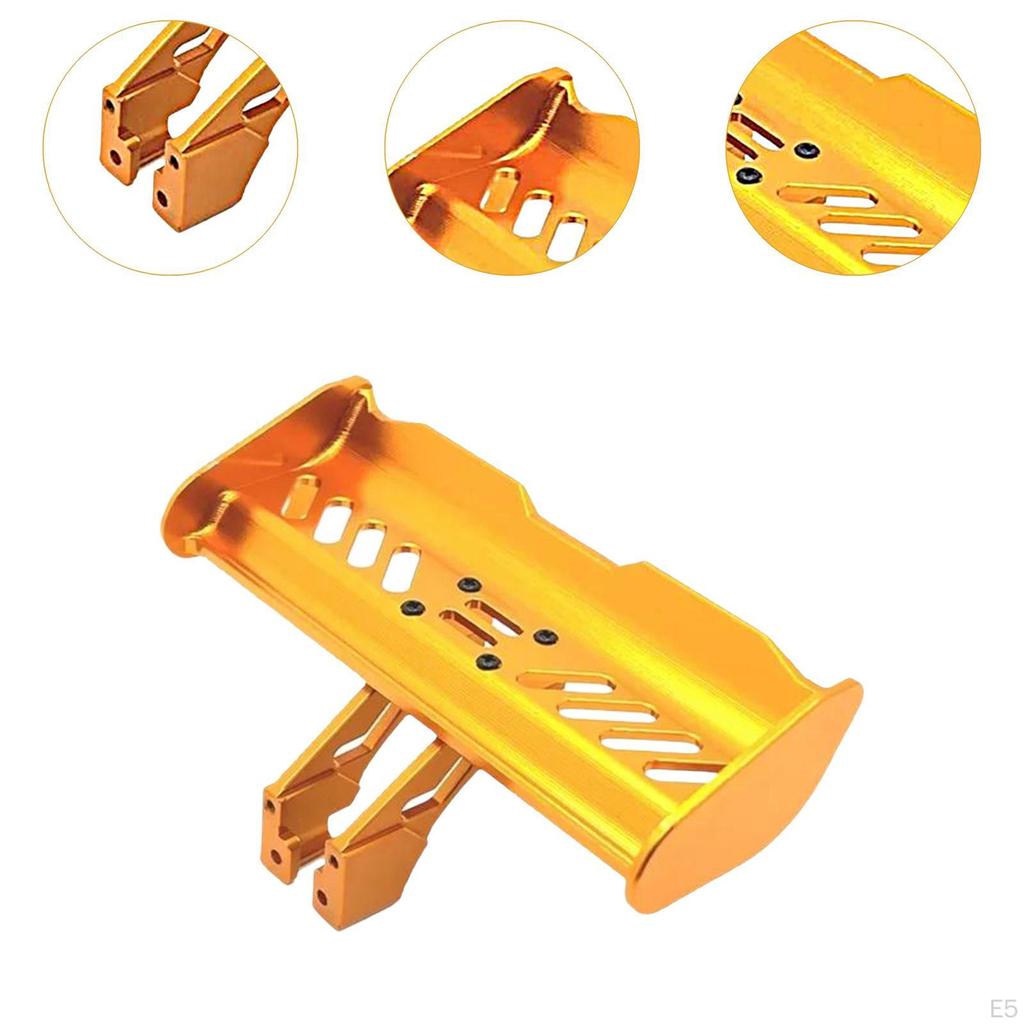 RC Tail Wing 1/14 1/12 Rear Spoiler Easy Installation Modification Bracket Aluminum