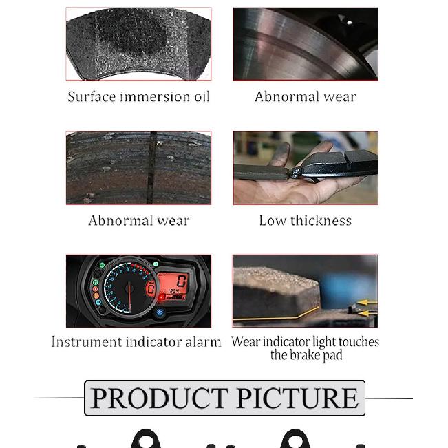 Front and Rear Brake Pads for YAMAHA T-Max XP 530 TDM 900 XT 1200 Z XV 1700 PCR FJR1300A XV 1900 A XV1900 XV1700 XT1200Z XT1200