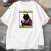 More Espresso Less Depresso Cat Drinking Coffee Funny T Shirt for Men Women Japanese Style Fashion Cotton Short Sleeve Clothing
