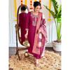 Pakistani Designer Kurta Pant Dupatta Set Indian Women Ethnic Top Kurti Set VOE-1656
