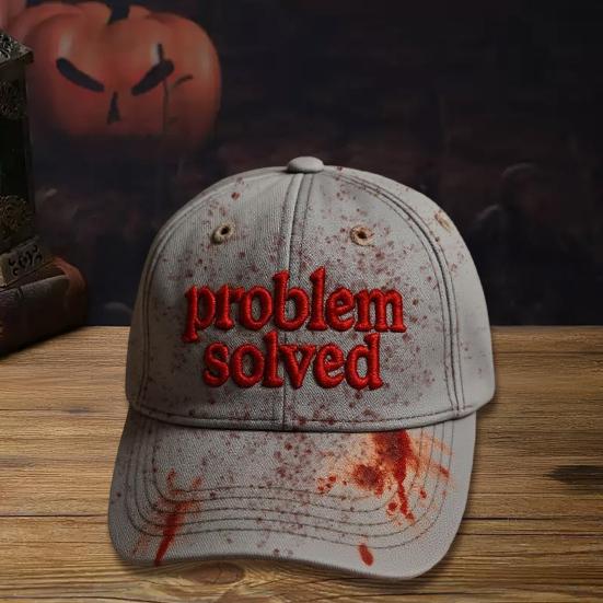 Бейсболка с принтом темного пятна крови, унисекс, защита от солнца, бейсболка с широкими полями, аксессуар для костюма на Хэллоуин