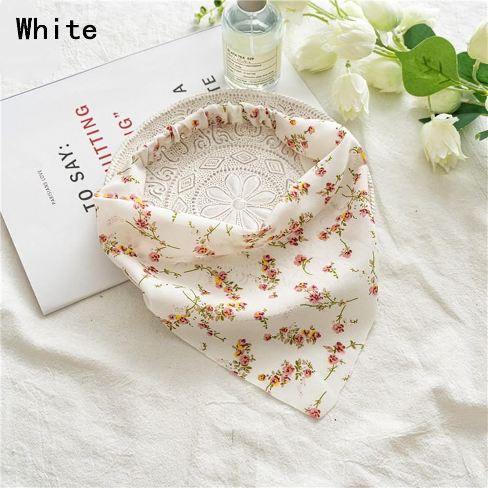 Vintage Elastic Headwrap Scrunchies Turban Triangle Bandanas Headband Hairband Hair Scarf