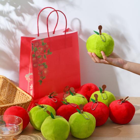 Red Green Fruit Plush Toy Soft Stuffed Doll Education Room Decoration Ornament Stress Relief Doll Christmas Eve Gift