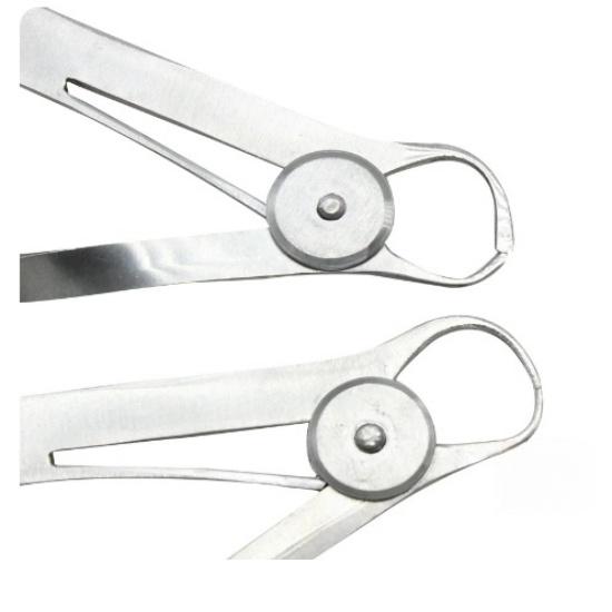 1 шт. стоматологический штангенциркуль из нержавеющей стали линейка для измерения толщины коронки штангенциркуль для стоматологической лаборатории лабораторные инструменты