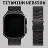 Титановый ремешок для Apple Watch Ultra 2 49 мм Серии 10 9 8 7 6 5 Натуральный титан Миланская петля для IWatch Парашютная застежка