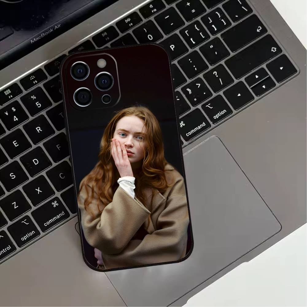 A-Актриса S-Сэди Синк Чехол для телефона для iPhone 17,16,15,14,13,12,11 Plus,Pro Max,XS,Мягкий силиконовый черный чехол