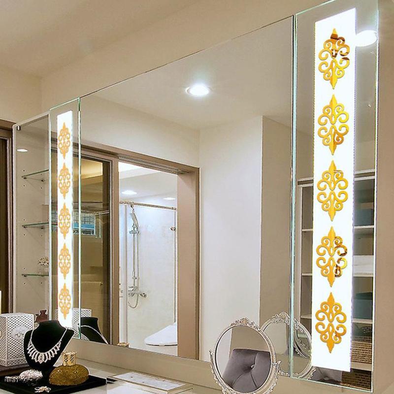 10 шт./компл. Новые самоклеящиеся 3D-наклейки на стену для зеркала, художественные наклейки для маленького крыльца N9X1 ADM