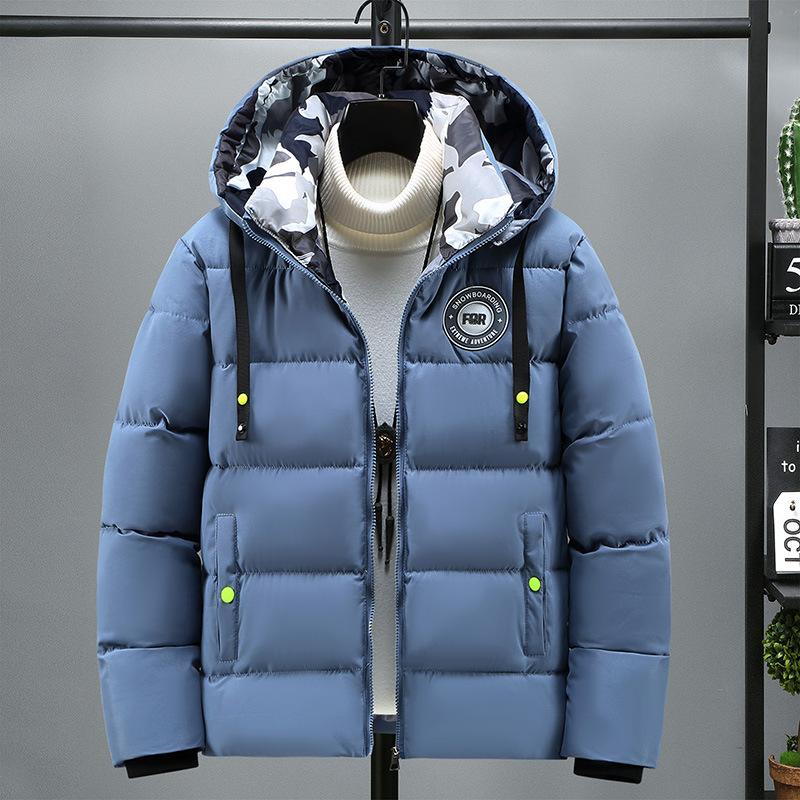 Detachable Hooded Cold Resistant Men's Winter Cotton Jacket Thickened Warmth Lightweight Casual Loose Comfort Cotton Jacket