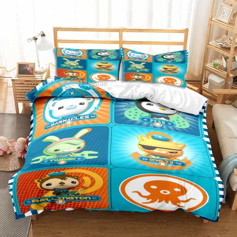Comforter The Octonauts Cartoon All Season Twin Bedding Set 3 Piece Comforter Set Bed Double King Comforter
