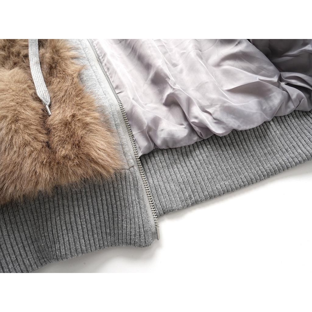 2KWEIRD Faux Fur Jacket Plush Hooded Sweatshirt Loose Thicken Hoodies Outerwear Top Women's Winter Fur Coat