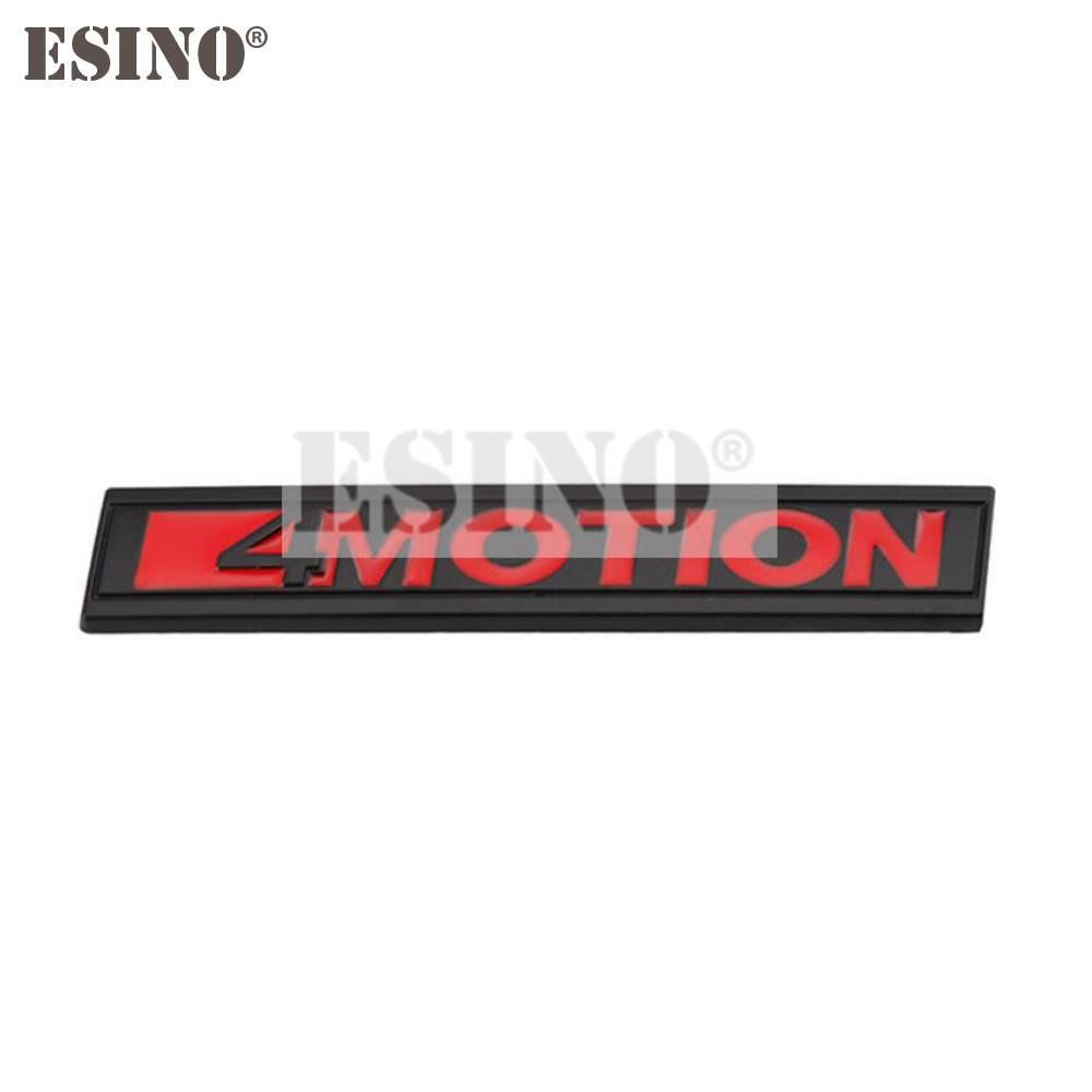 Car Styling 4Motion 3D Rear Trunk Fender Grill Metal Chrome Zinc Alloy Emblem Badge Decal for Volkswagen Golf R Tiguan Touareg