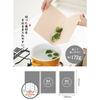 CB Japan Cutting Board, Standard Size, Unfolded 257 x 365mm, Folded 257 x 180mm, Antibacterial, Foldable, Gray, Dishwasher Safe, Stand-Up Drying, Atom