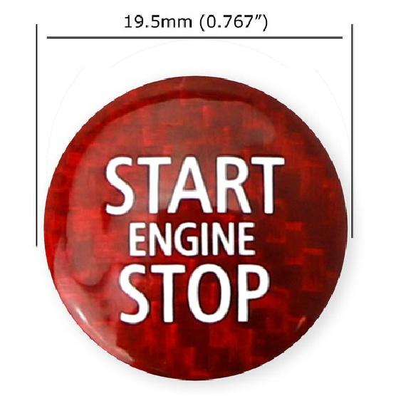 CarbonFiber Keyless Engine Push Start Button For MINI Cooper R56 R57 R58 R59 R60