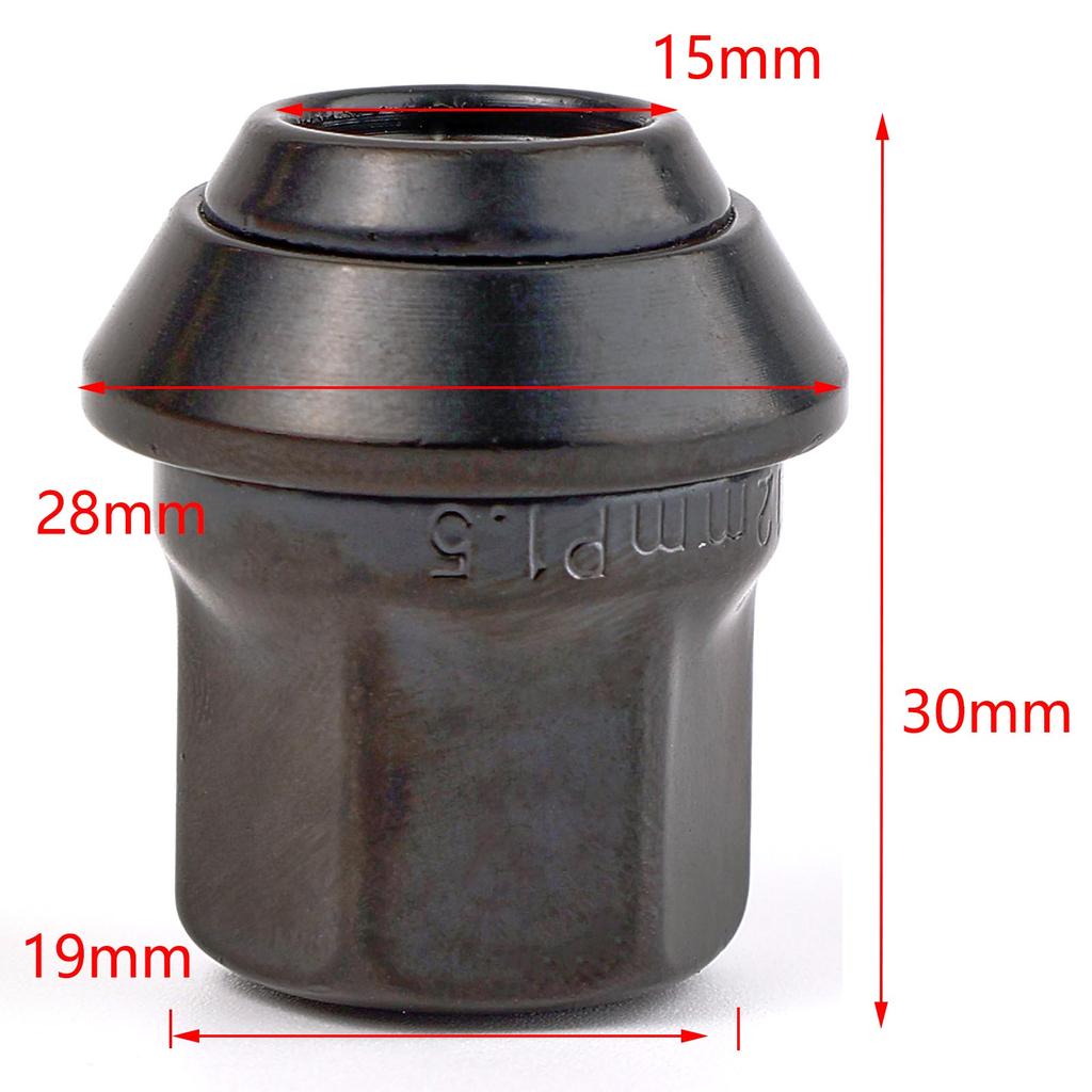 4 шт. автомобильные колесные гайки из сплава M12X1.5 19 мм шестигранные для Ford B-Max Fiesta Focus Kuga Mondeo MK4 MK5 MK6 MK7 MK8, детали для шин для колес грузовика