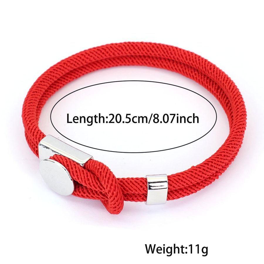 Stylish Men Bracelet Grade A 4mm Rope Wrap Braslet Motorcycle Cool Riding Hand Accessories Good Luck Red Thread Braclet Hombre