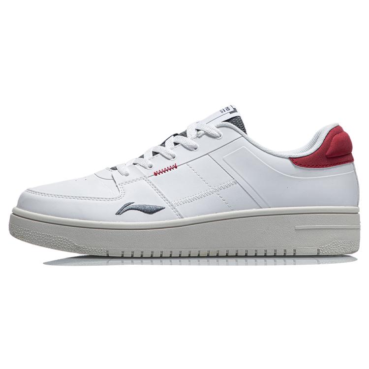 Мужские низкие кеды для скейтбординга Li Ning Бело-красные AGCR187-2