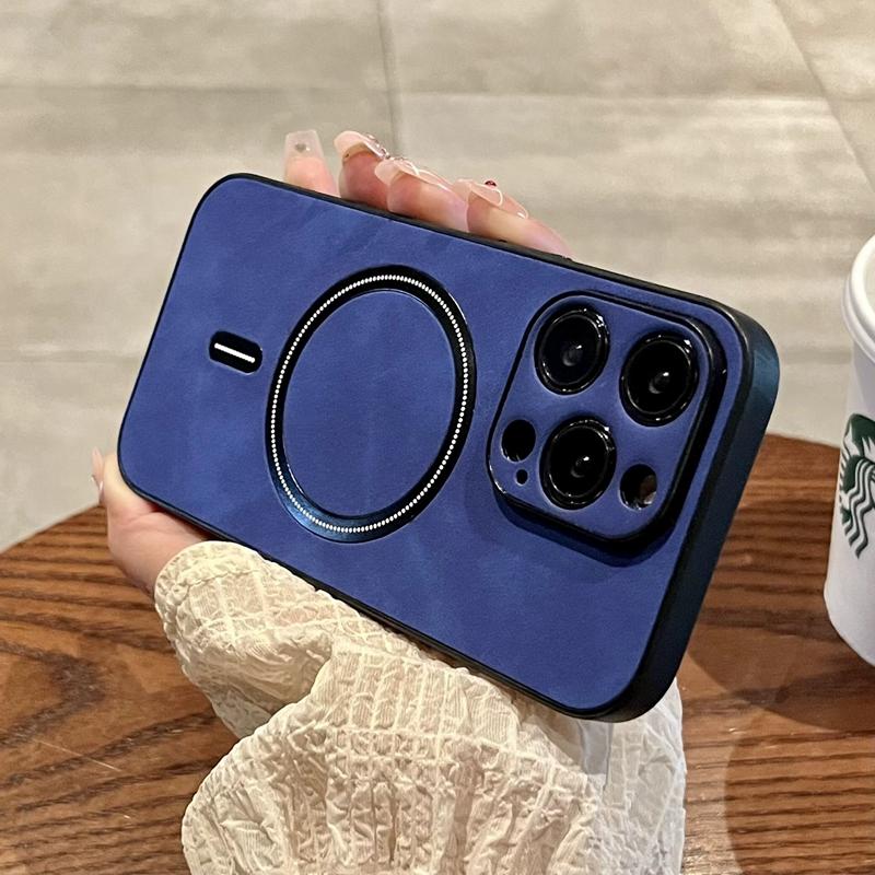 Роскошный беспроводной зарядный магнитный чехол Cortex для iPhone 11 12 13 14 15 Pro Max Plus X Xs XR Magsafe Bumper Cover